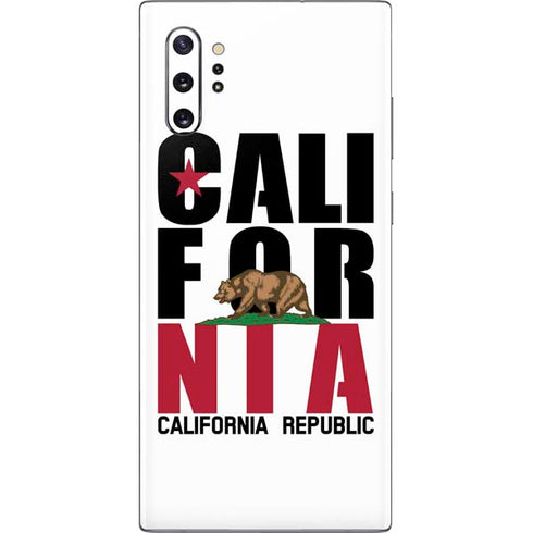 California White Block Galaxy Note 10 Plus Skin