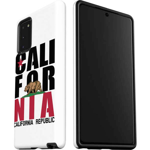 California White Block Galaxy Note20 5G Pro Case