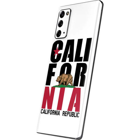 California White Block Galaxy Note20 5G Skin