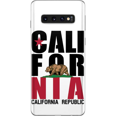California White Block Galaxy S10 Skin