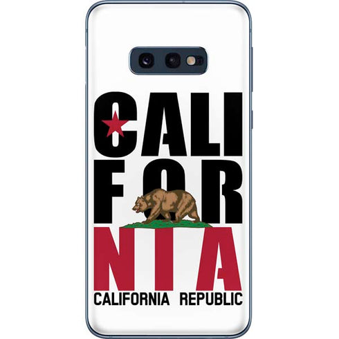 California White Block Galaxy S10e Skin