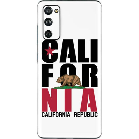 California White Block Galaxy S20 Fan Edition Skin
