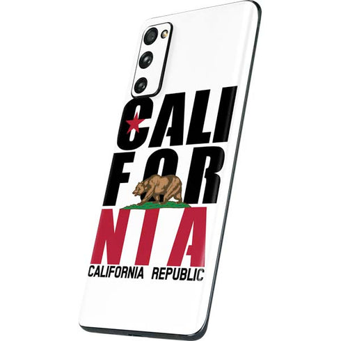 California White Block Galaxy S20 Fan Edition Skin