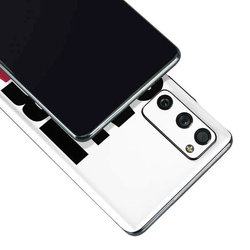 California White Block Galaxy S20 Fan Edition Skin