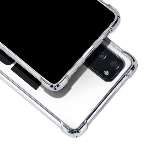 California White Block Galaxy S20 FE Clear Case