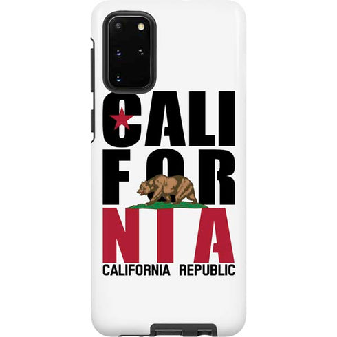 California White Block Galaxy S20 Plus Pro Case