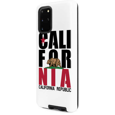 California White Block Galaxy S20 Plus Pro Case
