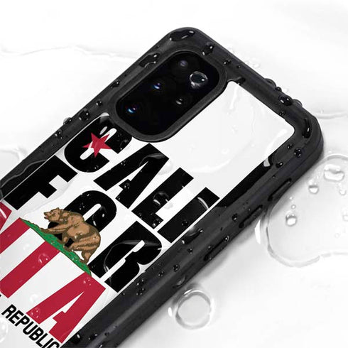 California White Block Galaxy S20 Plus Waterproof Case