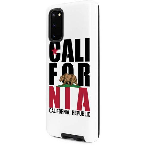 California White Block Galaxy S20 Pro Case