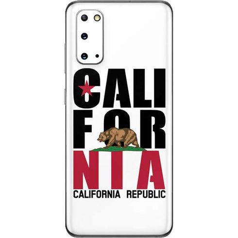 California White Block Galaxy S20 Skin