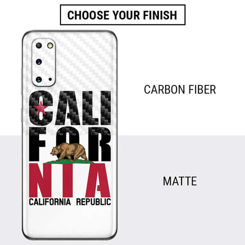 California White Block Galaxy S20 Skin