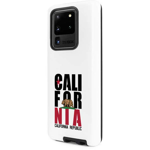 California White Block Galaxy S20 Ultra 5G Pro Case
