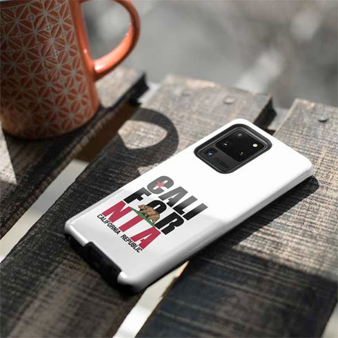 California White Block Galaxy S20 Ultra 5G Pro Case