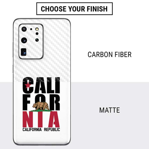 California White Block Galaxy S20 Ultra 5G Skin