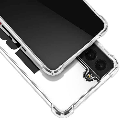 California White Block Galaxy S21 Plus 5G Clear Case