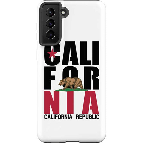 California White Block Galaxy S21 Plus 5G Pro Case