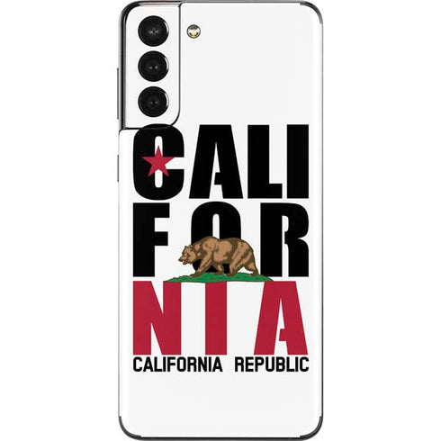 California White Block Galaxy S21 Plus 5G Skin