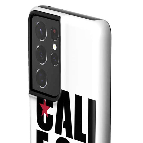 California White Block Galaxy S21 Ultra 5G Pro Case