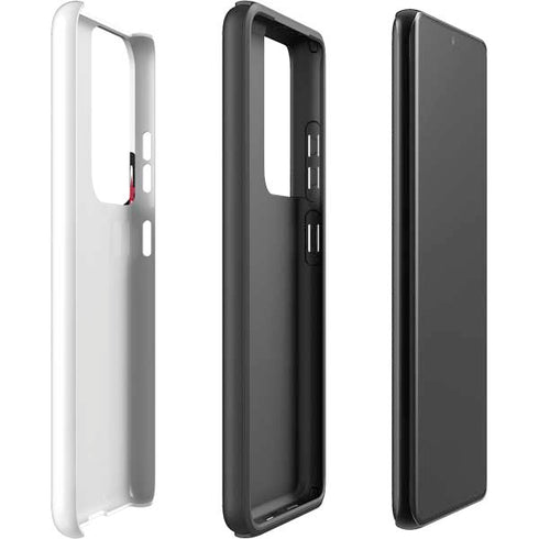 California White Block Galaxy S21 Ultra 5G Pro Case