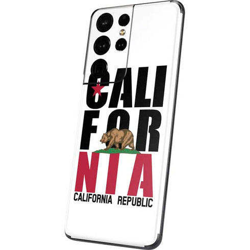 California White Block Galaxy S21 Ultra 5G Skin