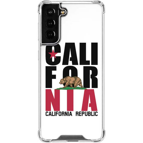 California White Block Galaxy S22 Plus Clear Case