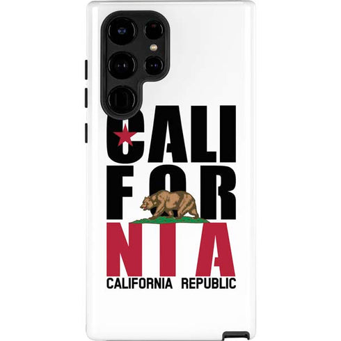 California White Block Galaxy S22 Ultra Pro Case