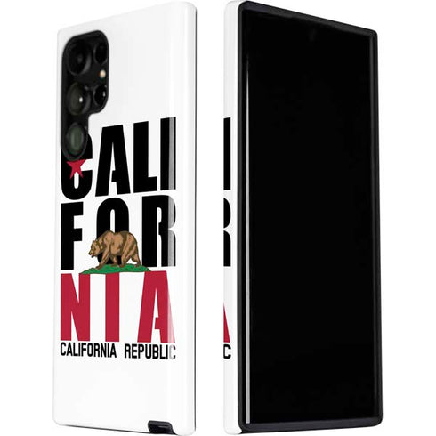 California White Block Galaxy S22 Ultra Pro Case