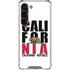 California White Block Galaxy S23 Clear Case