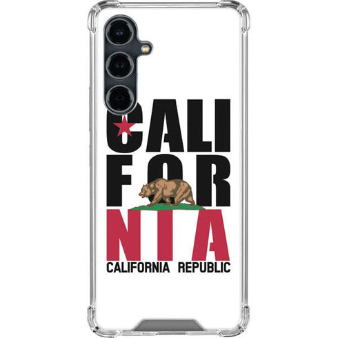 California White Block Galaxy S23 FE Clear Case