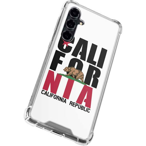 California White Block Galaxy S23 FE Clear Case