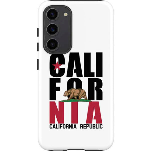 California White Block Galaxy S23 Plus Pro Case