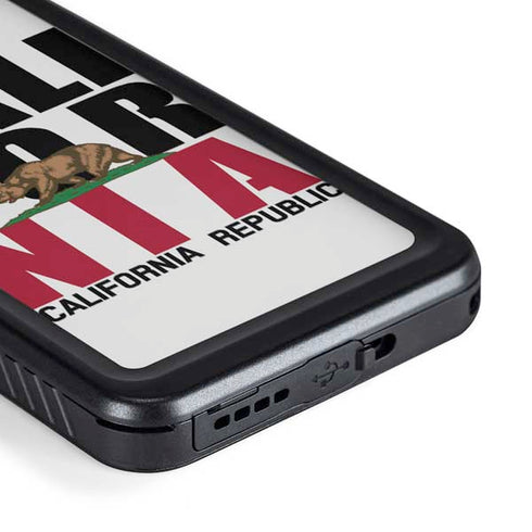 California White Block Galaxy S23 Waterproof Case