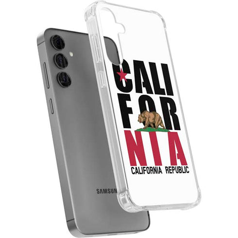 California White Block Galaxy S24 Plus Clear Case