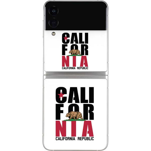 California White Block Galaxy Z Flip4 5G Skin