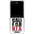 California White Block Galaxy Z Flip5 5G Clear Case