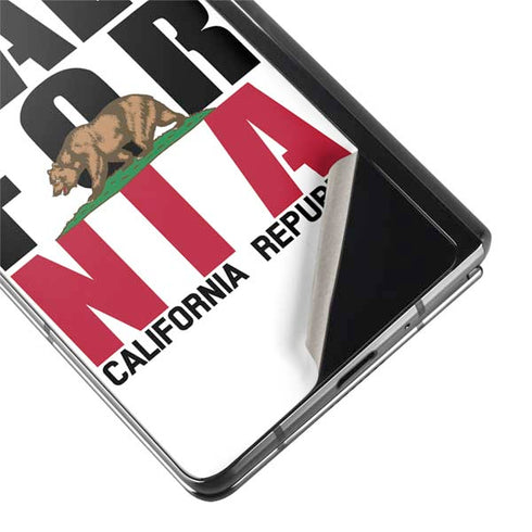 California White Block Galaxy Z Fold2 5G Skin