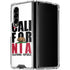 California White Block Galaxy Z Fold4 5G Clear Case