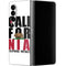 California White Block Galaxy Z Fold4 5G Skin
