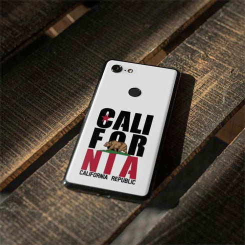 California White Block Google Pixel 3 Skin