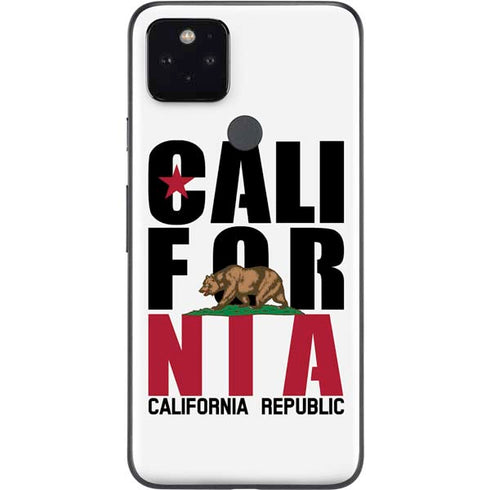 California White Block Google Pixel 5 Skin