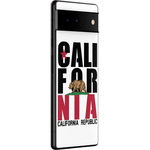 California White Block Google Pixel 6 Skin