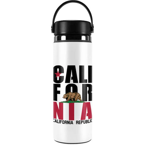 California White Block Hydro Flask 20oz Wide Mouth Skin