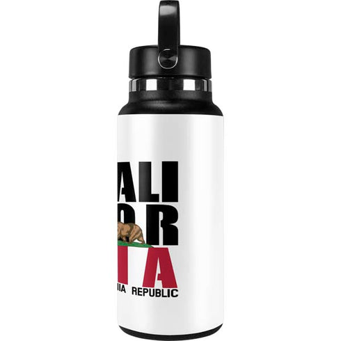 California White Block Hydro Flask 32oz Wide Mouth Skin