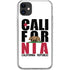 California White Block iPhone 11 Clear Case