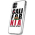 California White Block iPhone 11 Clear Case