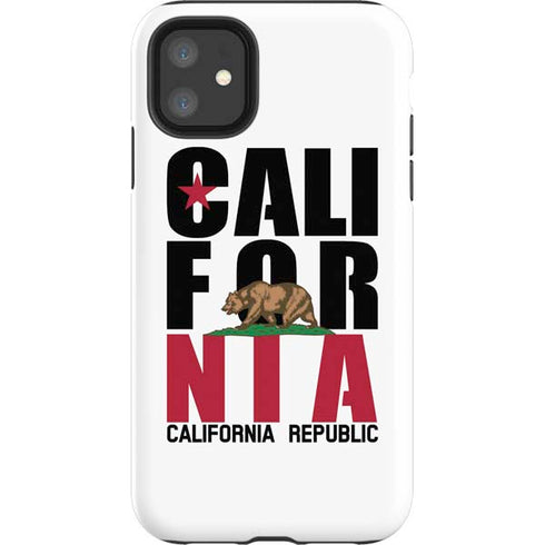 California White Block iPhone 11 Impact Case