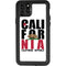 California White Block iPhone 11 Pro Max Waterproof Case