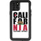 California White Block iPhone 11 Pro Waterproof Case