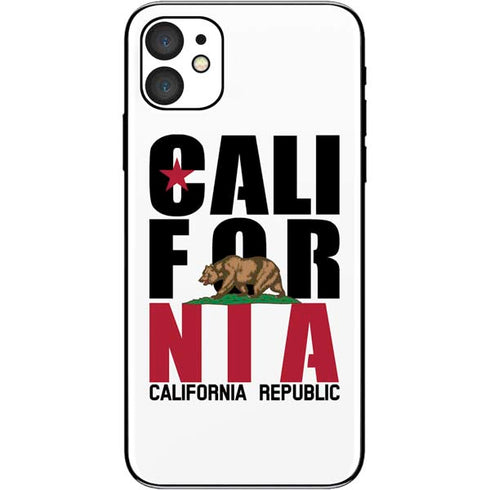 California White Block iPhone 11 Skin