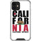California White Block iPhone 12 Clear Case